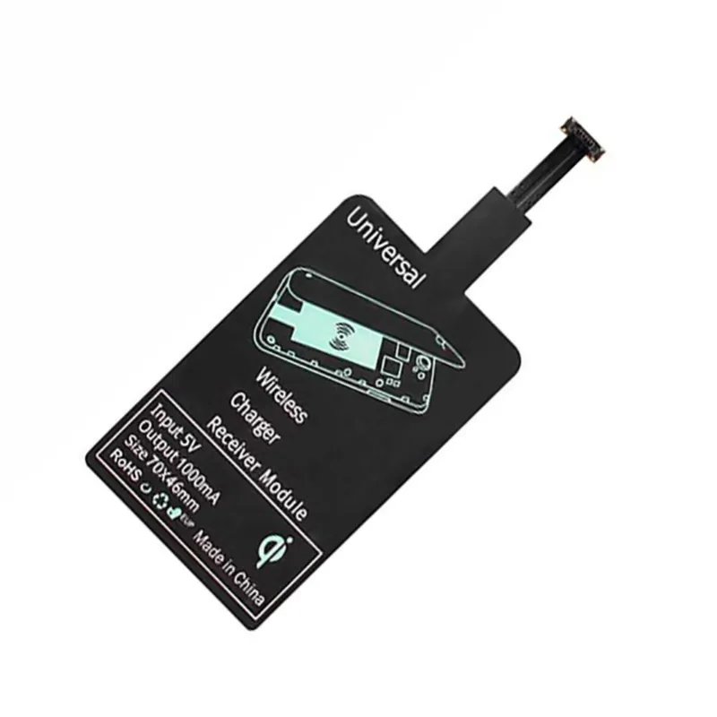 Cargador inalambrico Universal QI modulo  receptor  para Micro-USB movil