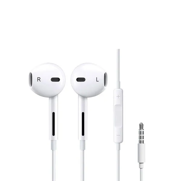 Auriculares estereo con Aislamiento de Ruido para iPhone Blanco