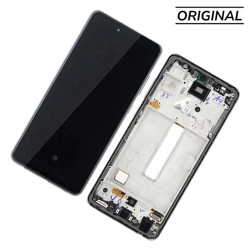 Pantalla para Samsung A53 /A536 con Marco Negro (Original Service Pack)