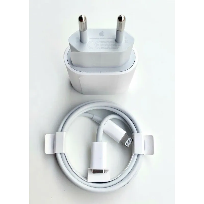iPhone Cargador COMPLETO Type-C A Lightning 20W Ori (Enchufe + Cable)