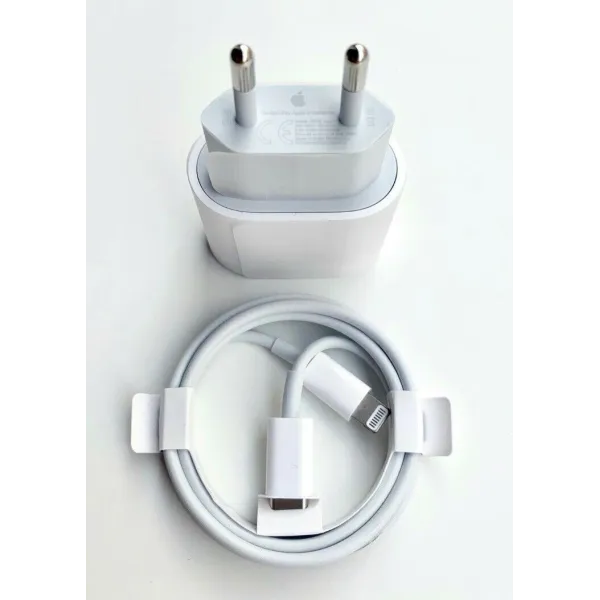iPhone Cargador COMPLETO Type-C A Lightning 20W Ori (Enchufe + Cable)