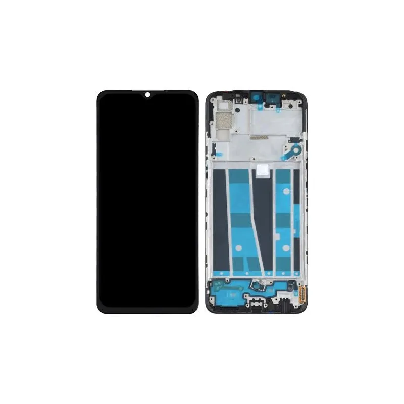 Pantalla completa para OPPO A91 (PCPM00, CPH2001, CPH2021) Con Marco Negra (Original)