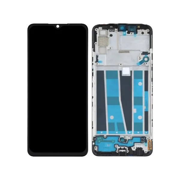 Pantalla completa para OPPO A91 (PCPM00, CPH2001, CPH2021) Con Marco Negra (Original)