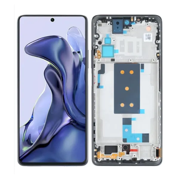 Pantalla para Mi Mi 11T/11T Pro Con Marco Negro (OEM Origianl)
