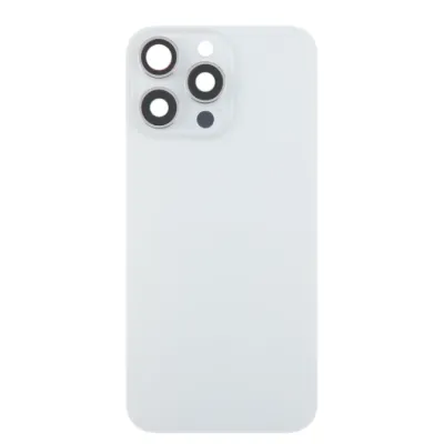 Tapa trasera  para  iPhone 15 Pro Max Con Lente de Camara Blanco+Magsafe