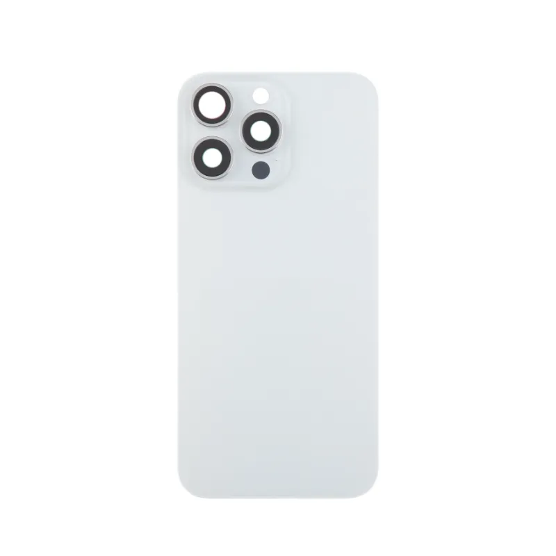 Tapa trasera  para  iPhone 15 Pro Max Con Lente de Camara Blanco+Magsafe