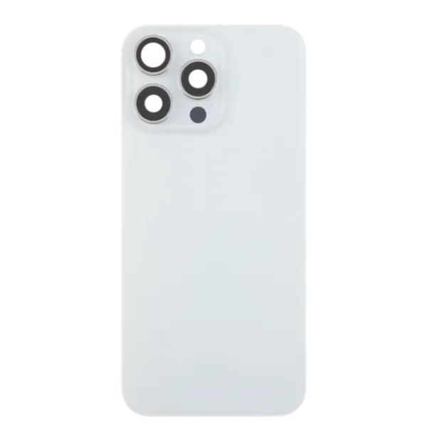 Tapa trasera  para  iPhone 15 Pro Max Con Lente de Camara Blanco+Magsafe