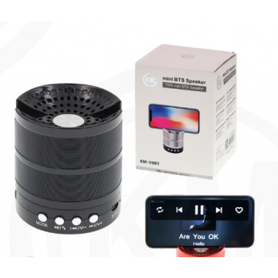 ALTAVOCES BLUETOOTH Negro [KM-V001]