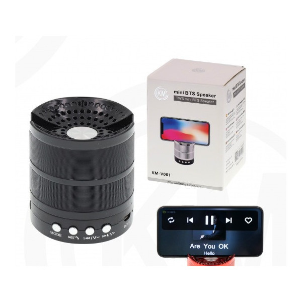 ALTAVOCES BLUETOOTH Negro [KM-V001]