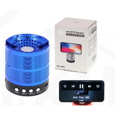 ALTAVOCES BLUETOOTH Azul [KM-V001]