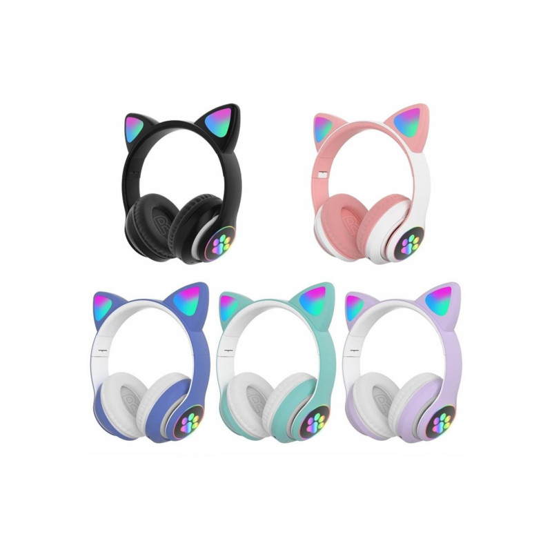 Stn-28 Auricular Oreja De Gato Bluetooth [MORADO]