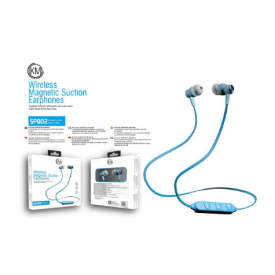 KM-SP002 AURICULARES BLUETOOTH DEPORTIVOS [AZUL]