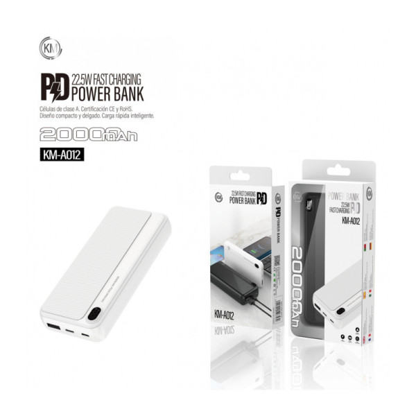 POWER BANK 20000mAh PD-22.5W [KM-A012]