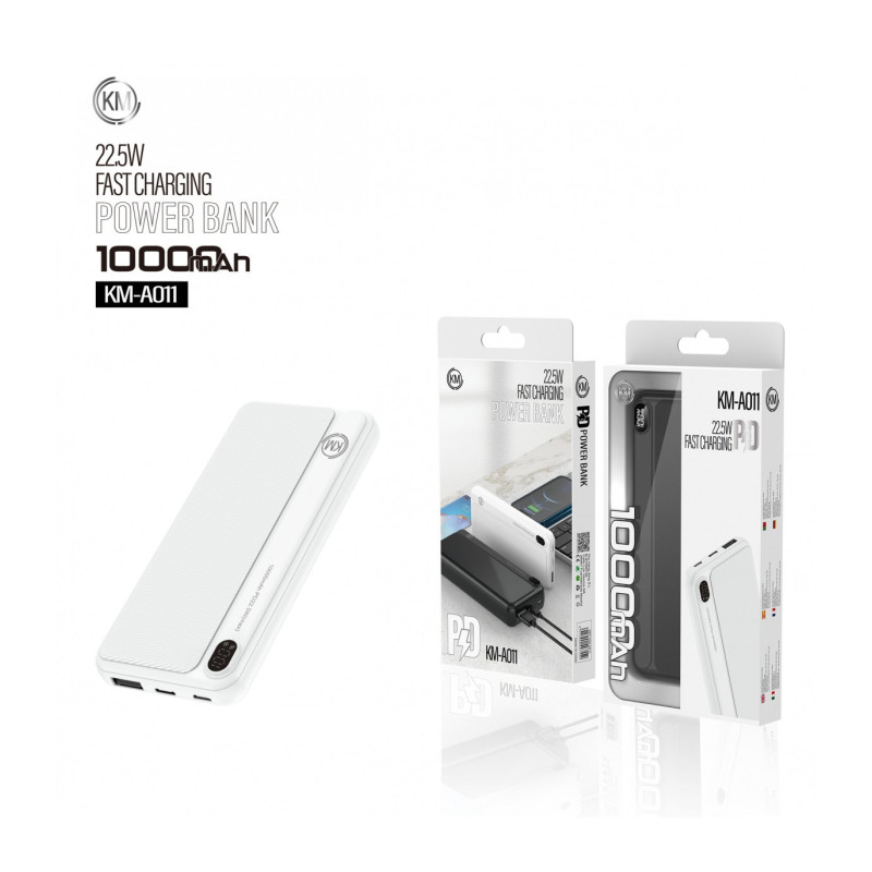 POWER BANK 10000mAh PD-22.5W [KM-A011]