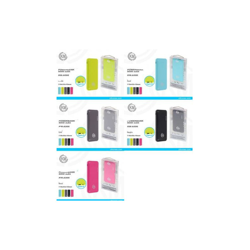 POWER BANK 6000mAh [KM-A006]