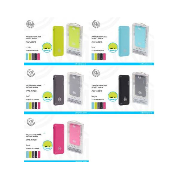 POWER BANK 6000mAh [KM-A006]