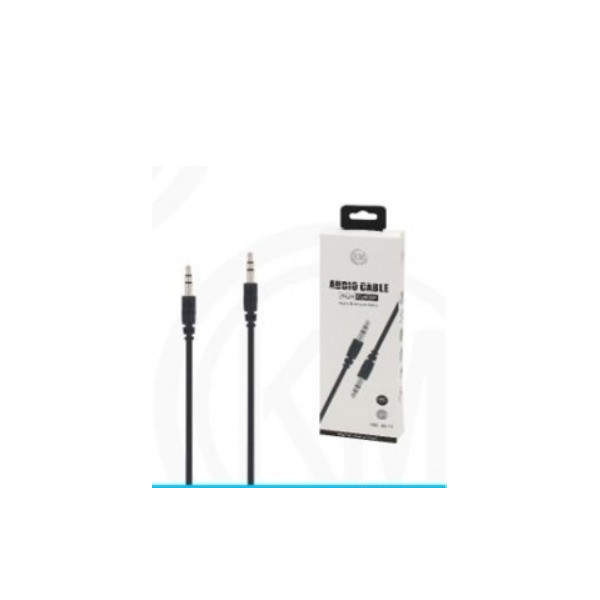 KM-8414 CABLE AUDIO JACK 3.5MM 3PIN MACHO A MACHO 1M [NEGRO]