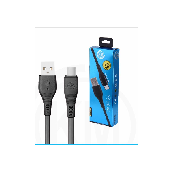 KM-208 CABLE TYPE-C 2M [NEGRO]