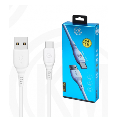 KM-109 CABLE TYPE-C 3M [BLANCO]
