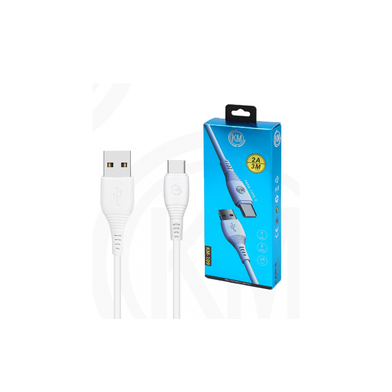 KM-109 CABLE TYPE-C 3M [BLANCO]
