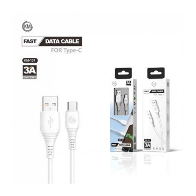 KM-107 CABLE TYPE-C 1M [BLANCO]