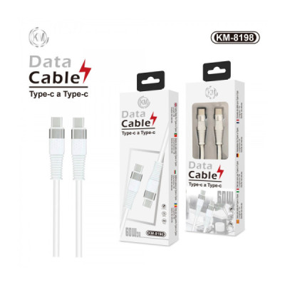 KM-8198 CABLE 60W TYPE-C A TYPE-C