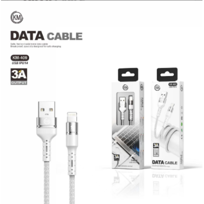 KM-409 CABLE LIGHTNING ALUMINIO TRENZADO [BLANCO]