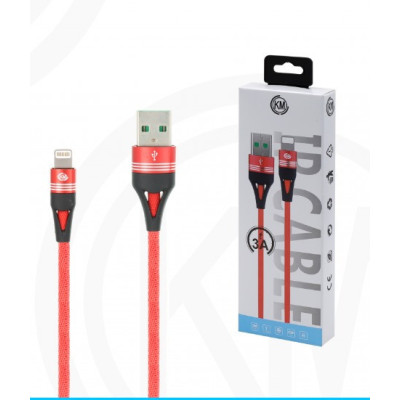 KM-253 CABLE LIGHTNING TRENZADO 3A [ROJO]