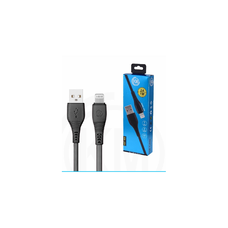 KM-204 CABLE LIGHTNING 1M [NEGRO]