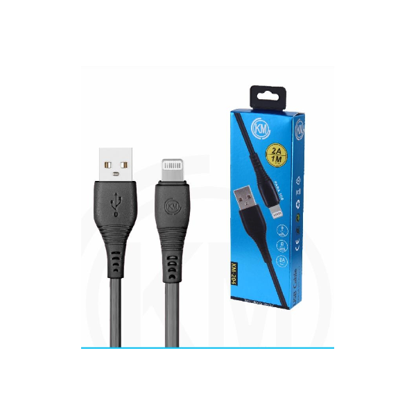 KM-204 CABLE LIGHTNING 1M [NEGRO]
