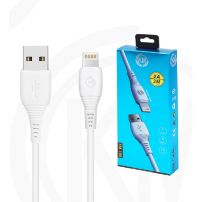 KM-106 CABLE LIGHTNING 3M [BLANCO]