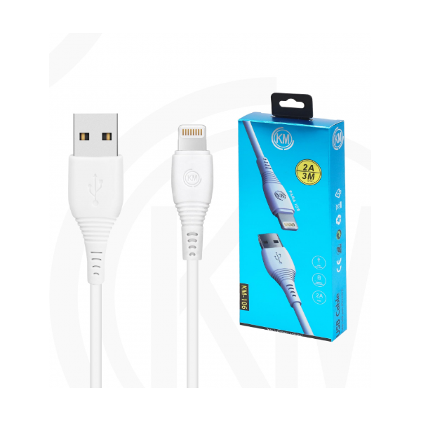 KM-106 CABLE LIGHTNING 3M [BLANCO]