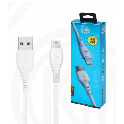 KM-105 CABLE LIGHTNING 2M [BLANCO]