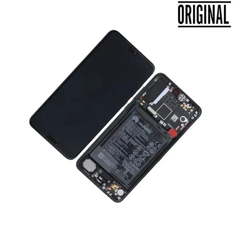 Pantalla para Huawei P20 Pro (2018) Con Marco Negra Original OEM