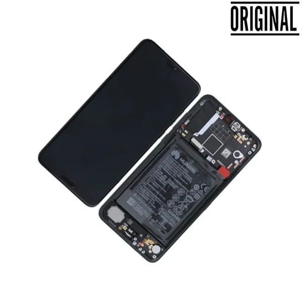 Pantalla para Huawei P20 Pro (2018) Con Marco Negra Original OEM