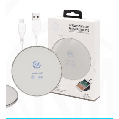 CARGADOR INALAMBRICO 15W [BLANCO] KM-W001