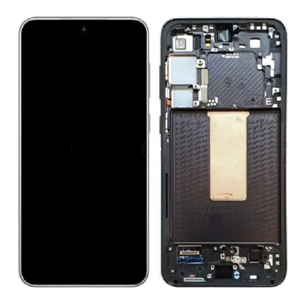 Pantalla Completa Para Samsung S23 Plus / S916 Con Marco Negra (Original)