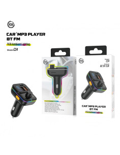 TRANSMISOR FM BLUETOOTH PARA COCHE MP3 [KM-C24 ]