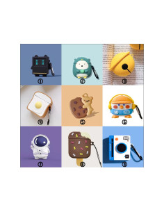 Funda Silicona Muñeco Airpods 1/2 [ 9]