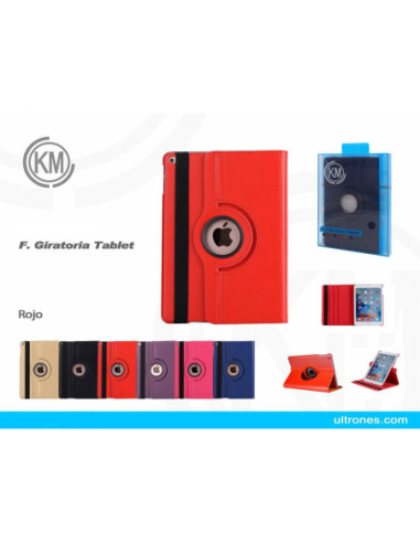 Funda Giratoria Tablet Para T285/TAB J  [Rojo]