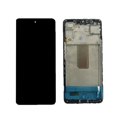 Pantalla completa para Samsung M54 5G / M546 (2023) Con Marco Negro (Original Service Pack
