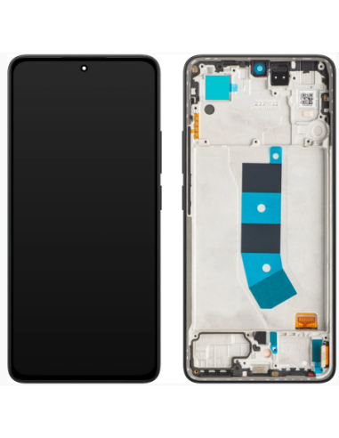 Pantalla para Mi Redmi Note 13 4G Con Marco Azul (Original Service Pack)