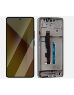 Pantalla para Mi Redmi Note 13 5G Con Marco Blanco (Original Service Pack)