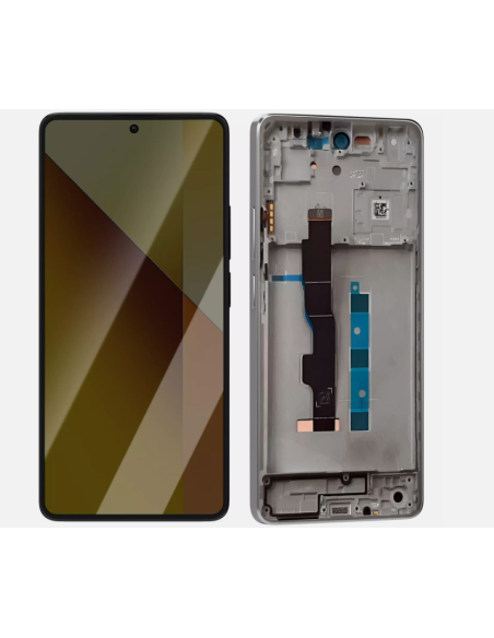 Pantalla para Mi Redmi Note 13 5G Con Marco Blanco (Original Service Pack)