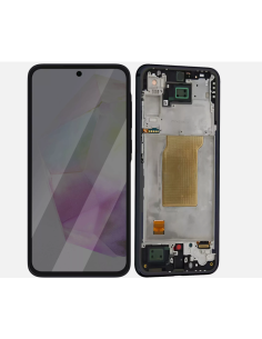 Pantalla para Samsung A356 Con Marco Negro (Original Service Pack)