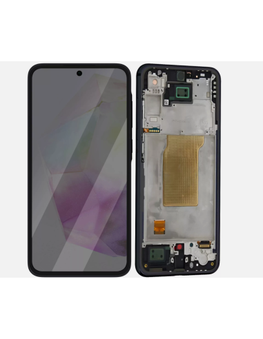 Pantalla para Samsung A356 Con Marco Negro (Original Service Pack)