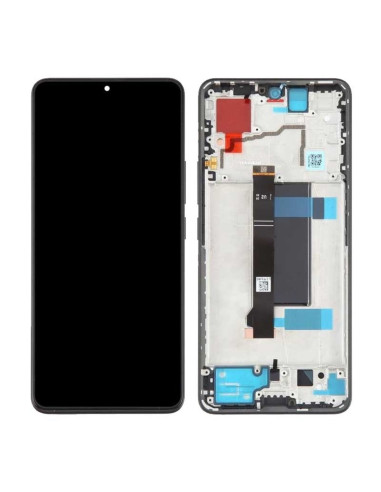 Pantalla para Mi Redmi Note 13 Pro 5G Con Marco Negro (Original Service Pack)