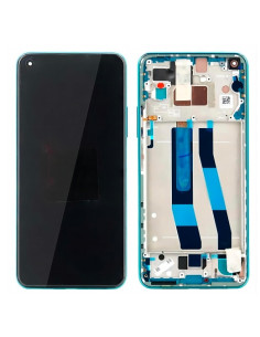 Pantalla para Xiaomi Mi 10 Lite 5G con Marco Verde (Original Service Pack)