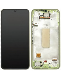 Pantalla completa para Samsung A34 5G / A346 Con Marco Verde (Original)