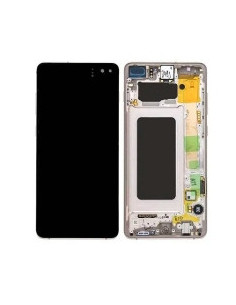 Pantalla para Samsung S10 Plus /G975 Ceramica/Blanca (Original Service Pack)